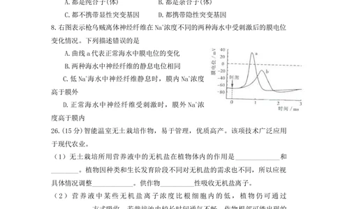 2009年高考生物试卷（山东）（空白卷）_生物历年高考真题_新&middot;Word版2008-2025&middot;高考生物真题_生物（按试卷类型分类）2008-2025_自主命题卷&middot;生物（2008-2025）