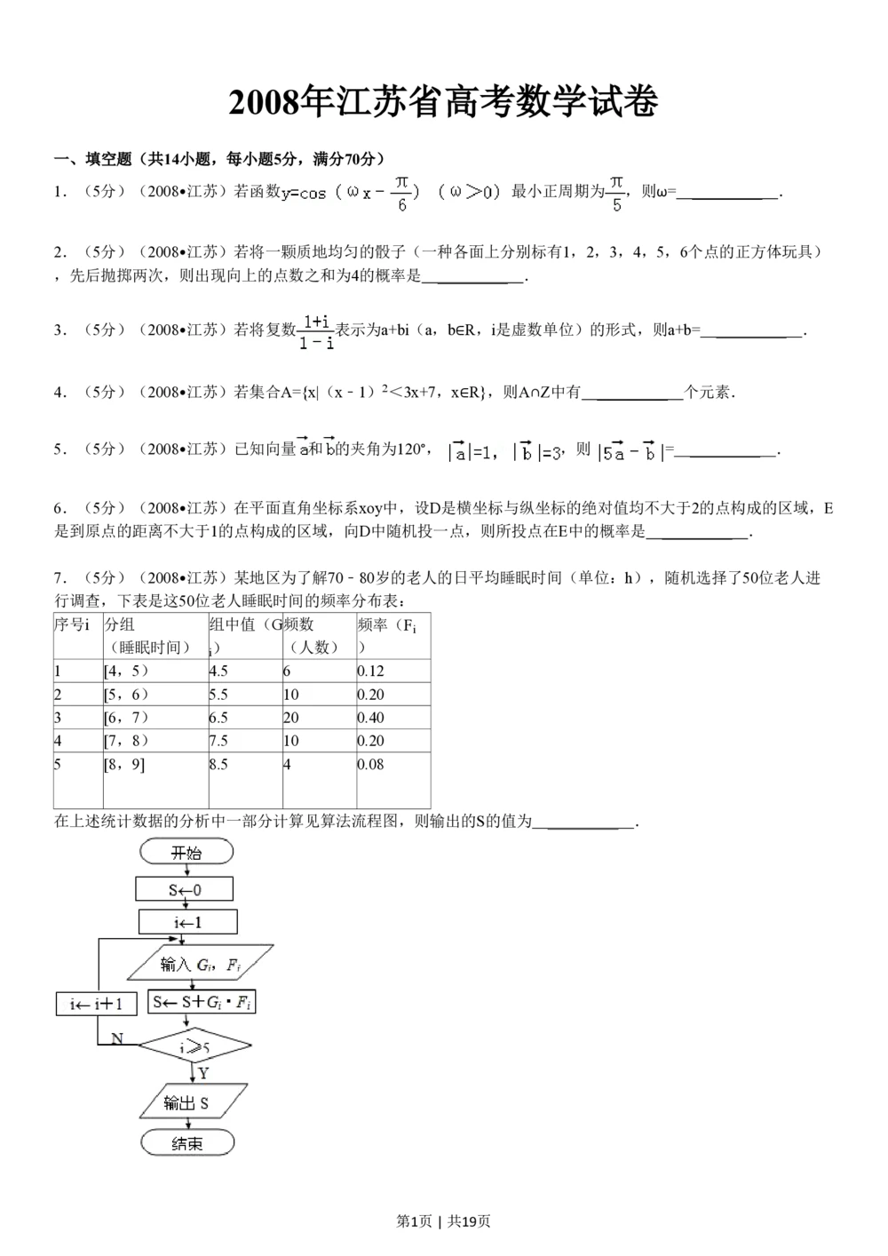 2008年高考数学试卷（江苏）（解析卷）_历年高考真题合集_数学历年高考真题_新&middot;PDF版2008-2025&middot;高考数学真题_数学（按年份分类）2008-2025_2008&middot;高考数学真题