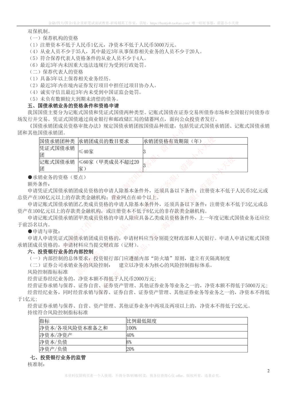 2-6-专业知识部分-证券发行与承销完整知识点_2025春招题库汇总_券商-基金题库-1_05基金券商汇总_华泰证券_2-华泰证券招聘笔试完整知识点（专业知识部分）
