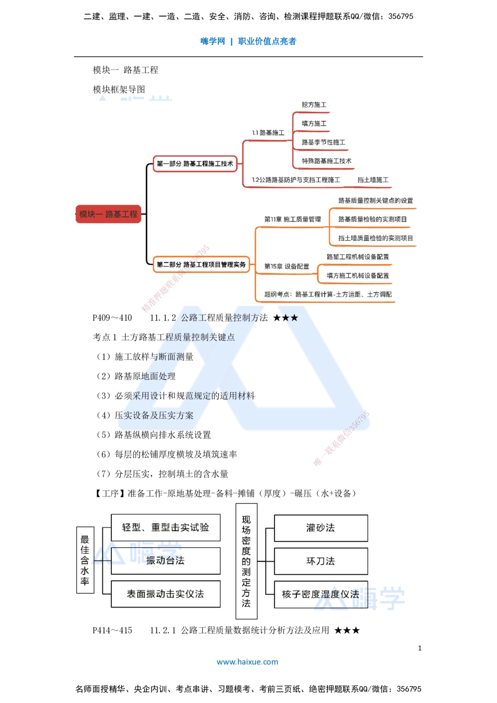 07.2025黄铃-考前拔分速成-（6）模块一路基工程6_2026年一级建造师_2026年一建公路_2025年一建公路SVIP_04-冲刺串讲✿考点强化✿小灶集训_23-公路《考前拔分速成》黄铃HX_讲义