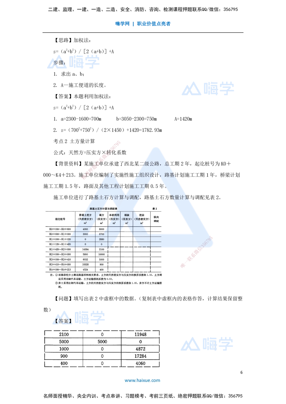 07.2025黄铃-考前拔分速成-（6）模块一路基工程6_2026年一级建造师_2026年一建公路_2025年一建公路SVIP_04-冲刺串讲✿考点强化✿小灶集训_23-公路《考前拔分速成》黄铃HX_讲义