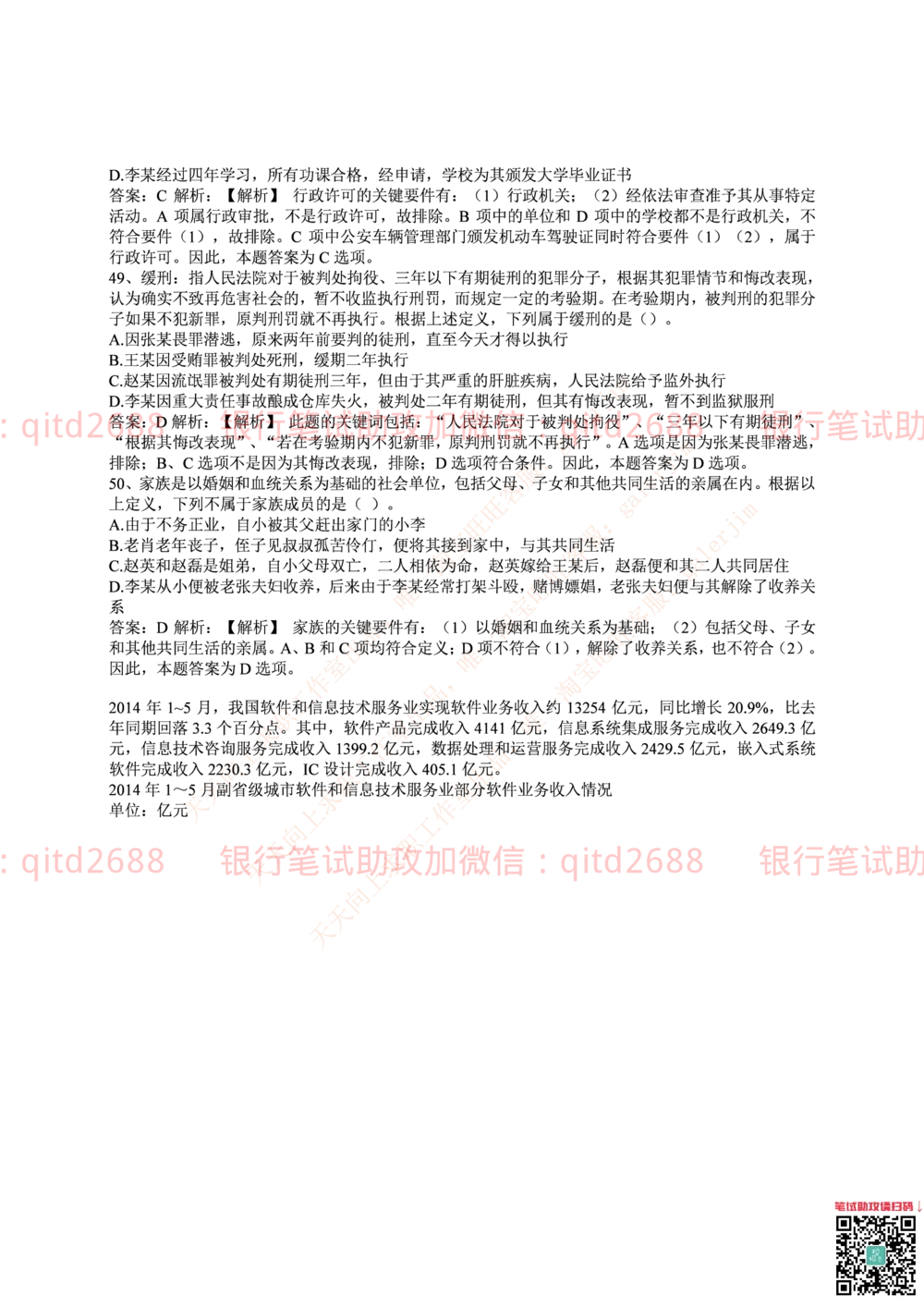 2015年中国邮政储蓄银行招聘考试笔试真题及答案解析_2025春招题库汇总_银行题库-1_银行全套上岸资料_各银行笔试真题_邮储上岸资料_邮储银行招聘考试笔试复习资料