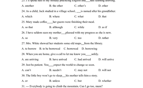 2010年高考英语试卷（新课标Ⅰ卷）（空白卷）_英语历年高考真题_新&middot;Word版2008-2025&middot;高考英语真题_英语（按省份分类）2008-2025_2008-2025&middot;（河南）英语高考真题