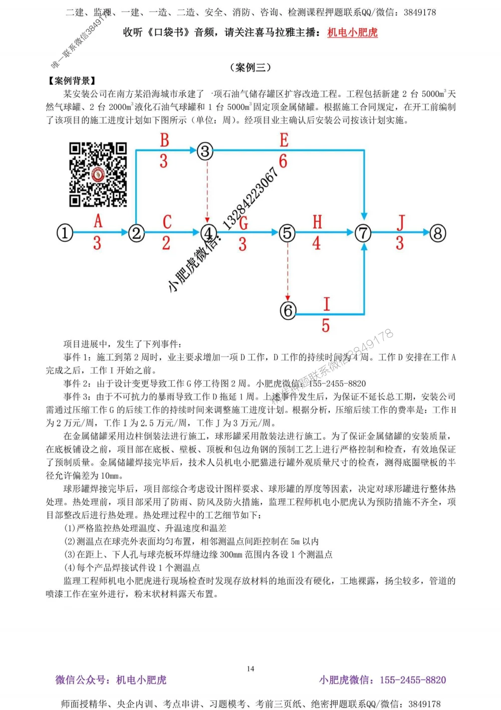 02-考前自测卷（二）答案_1_2026年一级建造师_2026年一建机电_2025年一建机电SVIP_04-冲刺串讲✿考点强化✿小灶集训_17-机电《案例百题斩》小肥虎SMR_考前测试卷