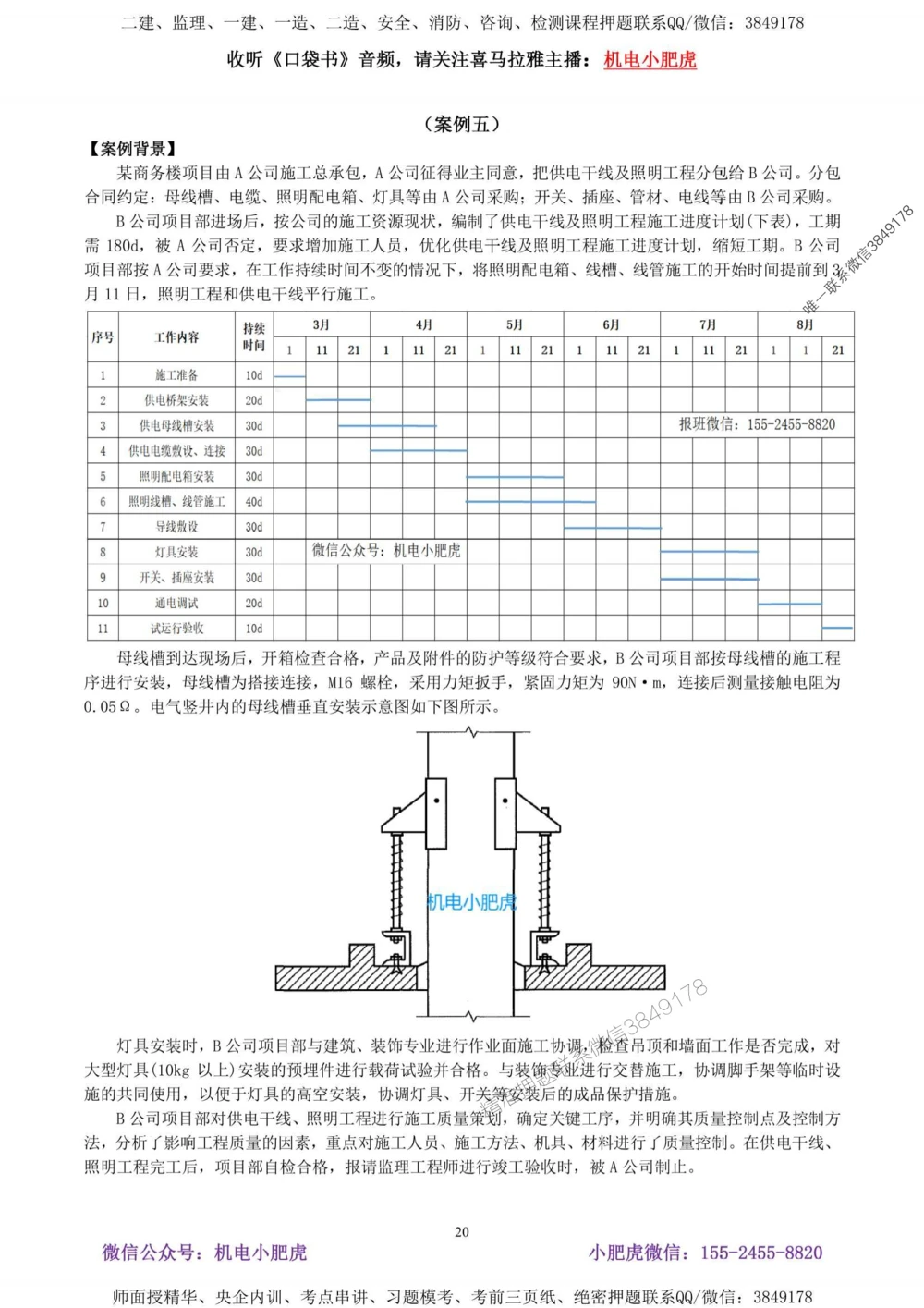 02-考前自测卷（二）答案_1_2026年一级建造师_2026年一建机电_2025年一建机电SVIP_04-冲刺串讲✿考点强化✿小灶集训_17-机电《案例百题斩》小肥虎SMR_考前测试卷