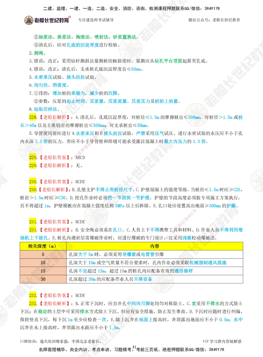 04老船长一建公路&mdash;&mdash;点题强化直播04-答案_2026年一级建造师_2026年一建公路_2025年一建公路SVIP_04-冲刺串讲✿考点强化✿小灶集训_21-公路《点题强化班》老船长JQ推荐_讲义