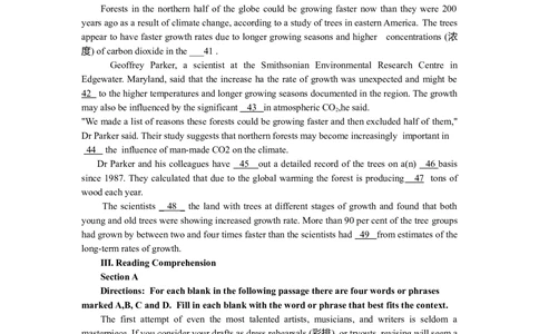 2010年高考英语试卷（上海）（秋考）（空白卷）_英语历年高考真题_新&middot;Word版2008-2025&middot;高考英语真题_英语（按省份分类）2008-2025_2008-2023&middot;（上海）英语高考真题