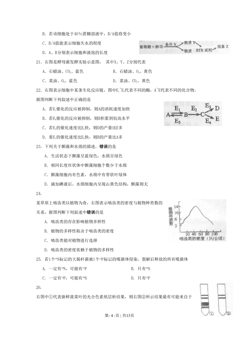 2010年高考生物试卷（上海）（空白卷）_生物历年高考真题_新&middot;PDF版2008-2025&middot;高考生物真题_生物（按年份分类）2008-2025_2010&middot;高考生物真题