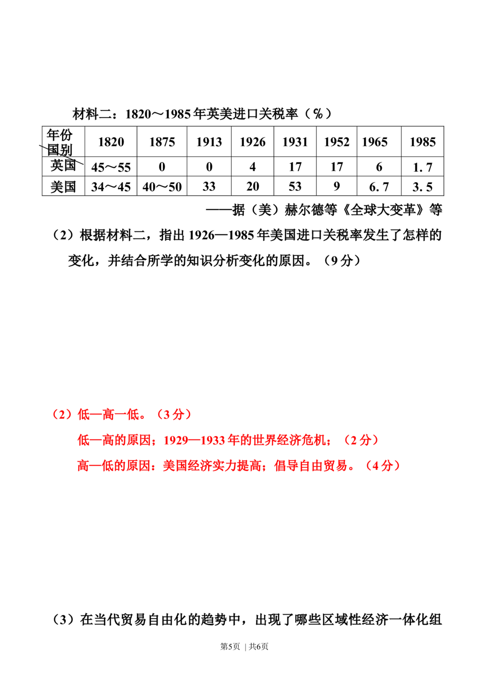 2010年高考历史试卷（广东）（解析卷）_历史历年高考真题_新&middot;Word版2008-2025&middot;高考历史真题_历史（按年份分类）2008-2025_2010&middot;历史高考真题