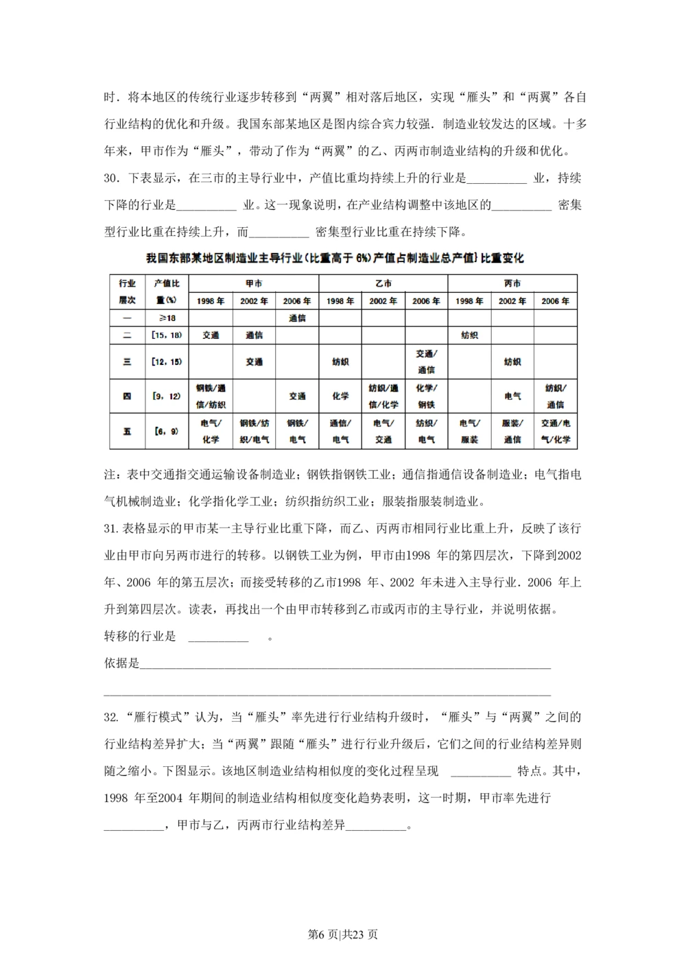 2010年高考地理试卷（上海）（解析卷）_地理历年高考真题_新&middot;PDF版2008-2025&middot;高考地理真题_地理（按年份分类）2008-2025_2010&middot;地理高考真题