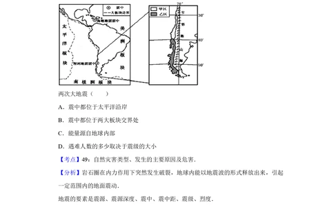 2010年高考地理试卷（江苏）（解析卷）_地理历年高考真题_新&middot;PDF版2008-2025&middot;高考地理真题_地理（按省份分类）2008-2025_2008-2025&middot;（江苏）地理高考真题