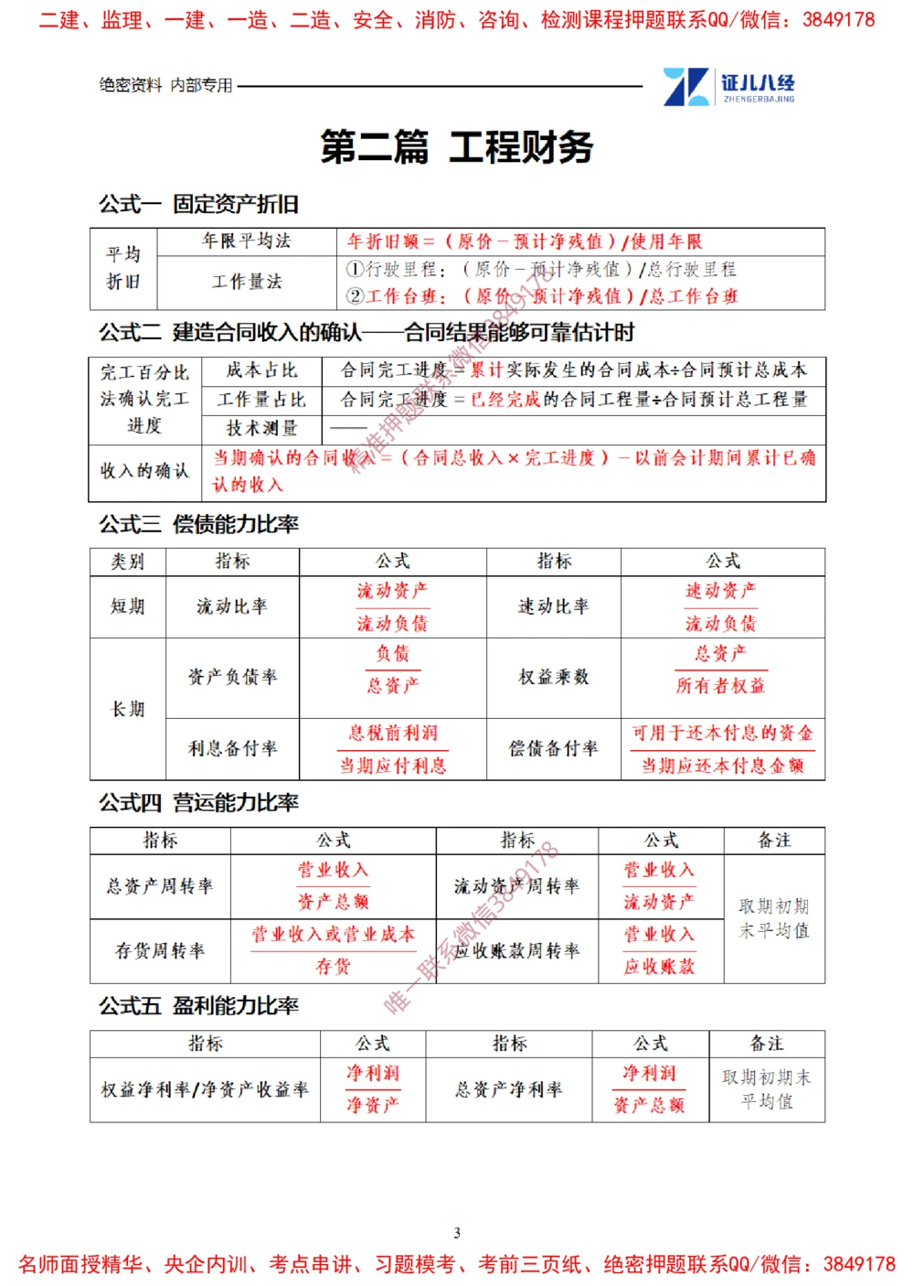 (1)--一建经济2025年公式集合-20250616_2026年一级建造师_2026年一建经济_2025年一建经济SVIP_03-习题精析✿实战特训✿模考通关_54-经济《点题映射班》张云芳ZBJ