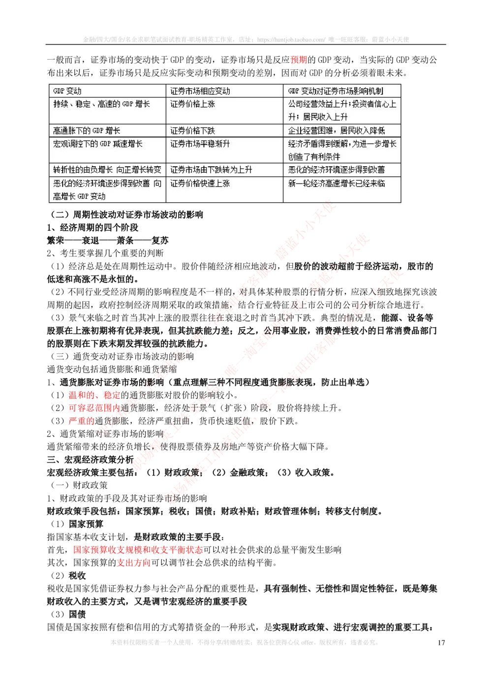 2-3-专业知识部分-证券投资分析完整知识点_2025春招题库汇总_券商-基金题库-1_05基金券商汇总_中信证券_中信证券笔试_2-中信证券2023招聘笔试完整知识点（专业知识）