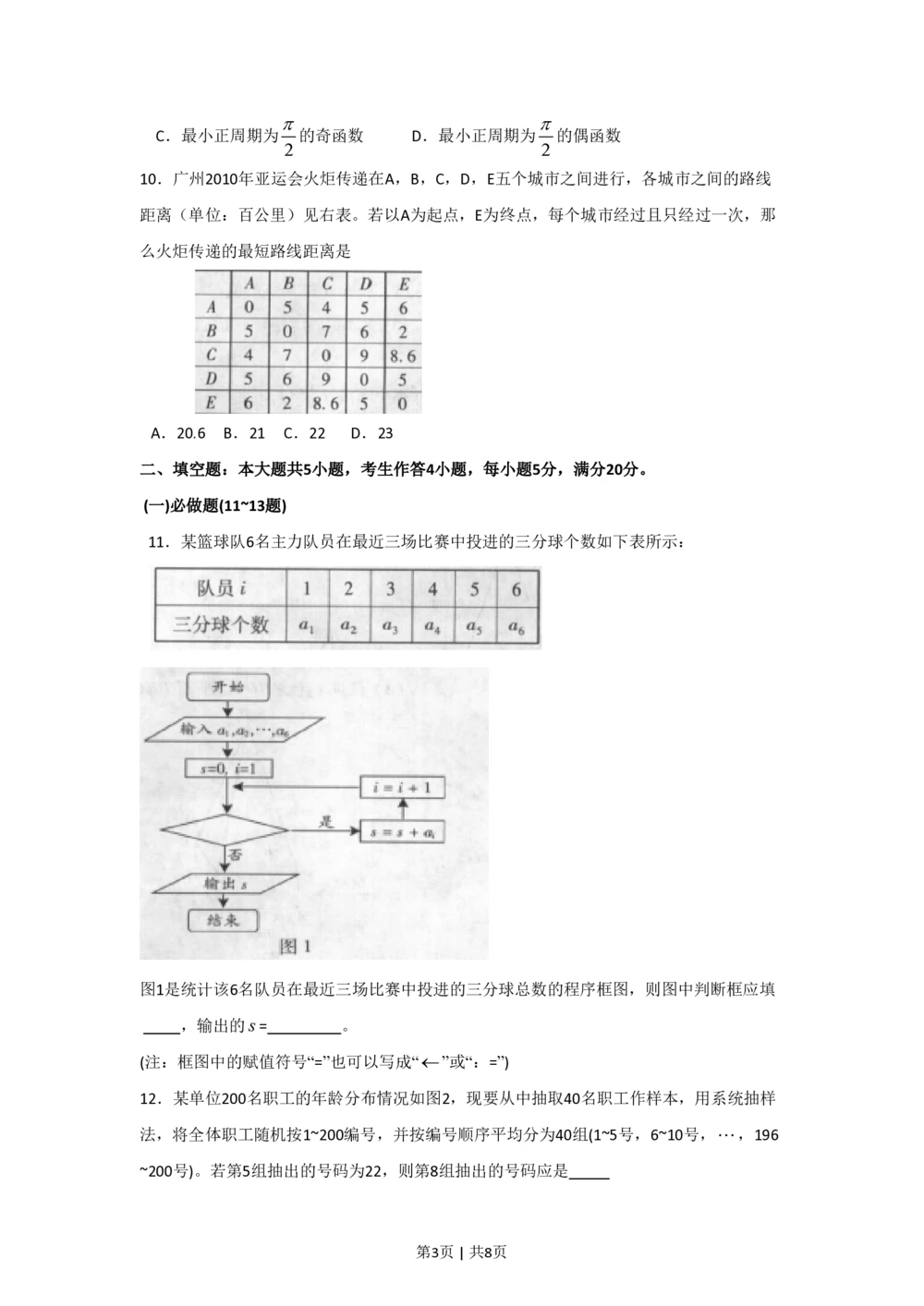 2009年高考数学试卷（文）（广东）（空白卷）_历年高考真题合集_数学历年高考真题_新&middot;PDF版2008-2025&middot;高考数学真题_数学（按年份分类）2008-2025_2009&middot;高考数学真题