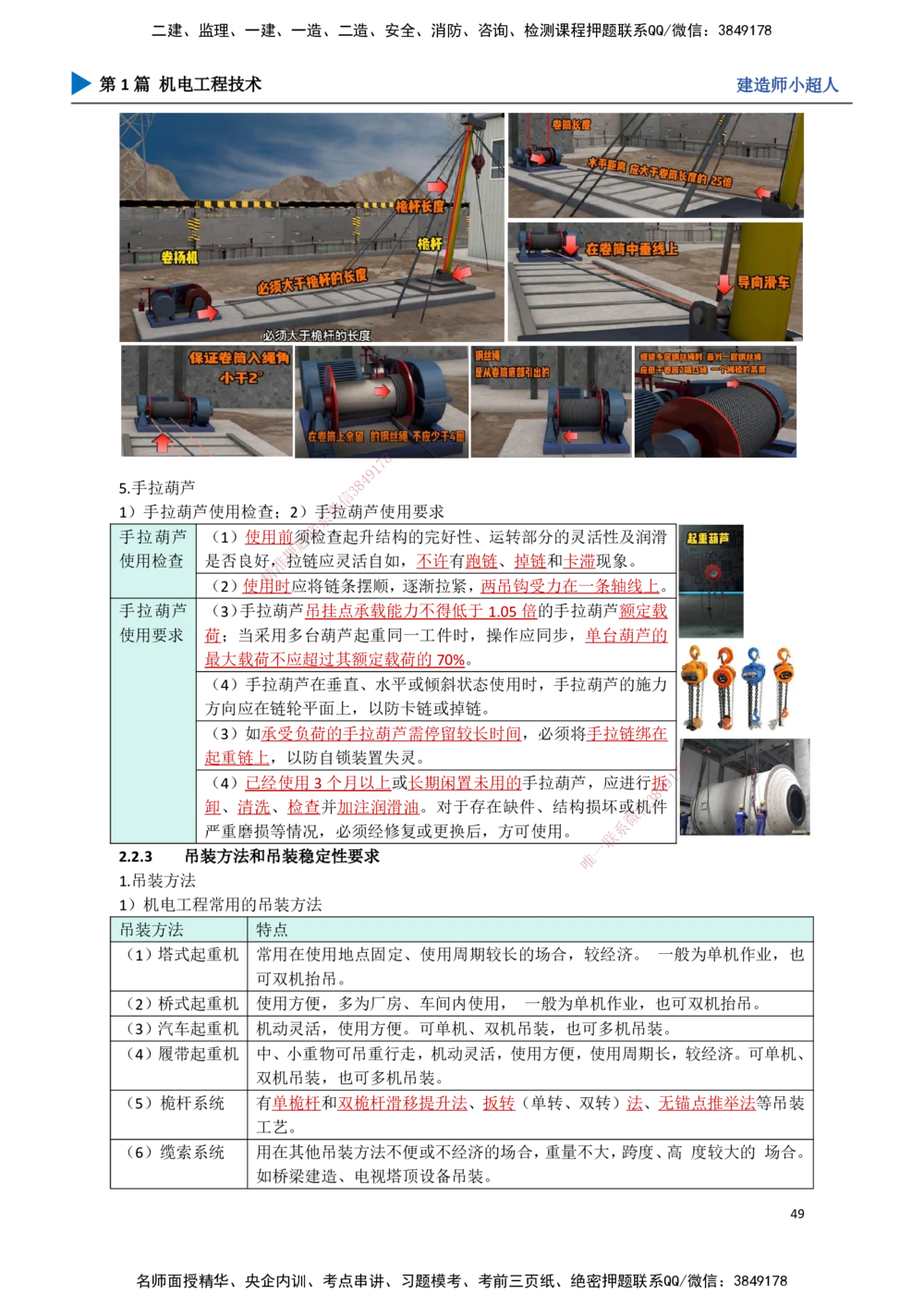 05.起重技术（2）_2026年一级建造师_2026年一建机电_2025年一建机电SVIP_02-基础精讲✿高端面授✿深度强化_21-机电《3D精讲班》小超人SMR推荐_讲义