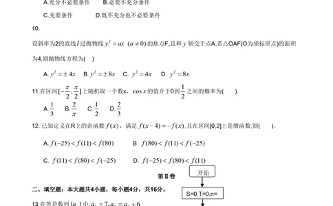 2009年高考数学试卷（文）（山东）（空白卷）_历年高考真题合集_数学历年高考真题_新&middot;PDF版2008-2025&middot;高考数学真题_数学（按省份分类）2008-2025_2008-2025&middot;（山东）数学高考真题