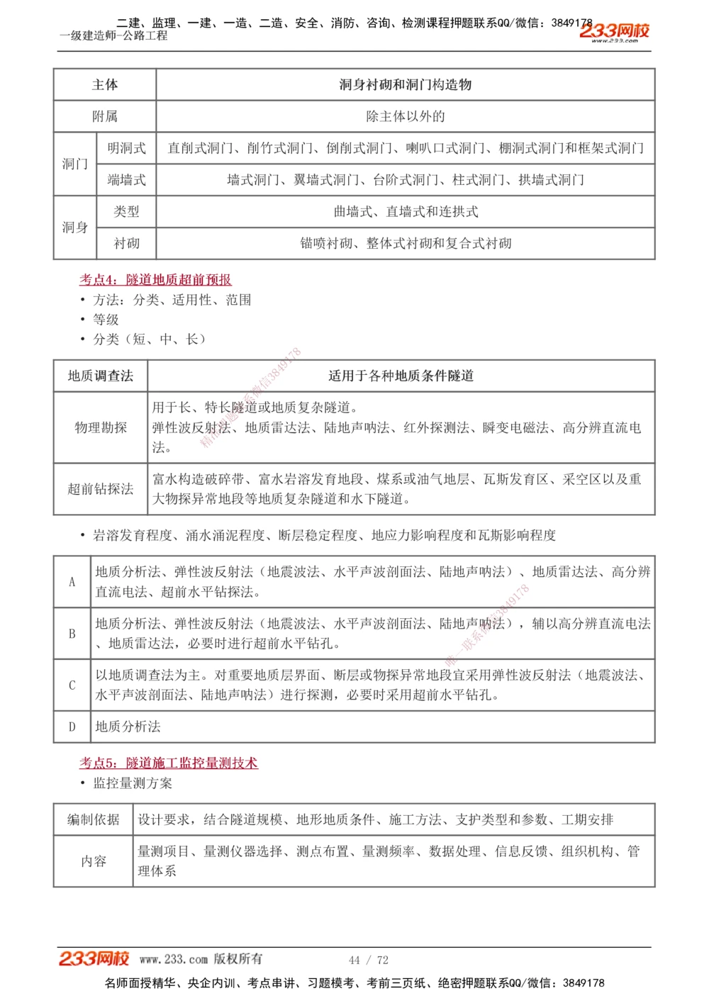 1-15_2026年一级建造师_2026年一建公路_2025年一建公路SVIP_04-冲刺串讲✿考点强化✿小灶集训_20-公路《高频考点班》安慧233