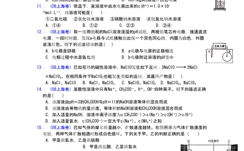2008年高考化学试卷（上海）（空白卷）_历年高考真题合集_化学历年高考真题_新&middot;PDF版2008-2025&middot;高考化学真题_化学（按试卷类型分类）2008-2025_自主命题卷&middot;化学（2008-2025）