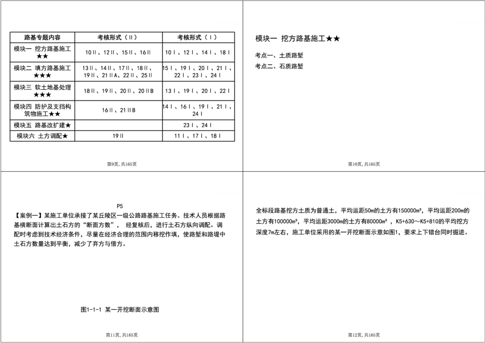 01.2025年一建《公路》案例专练讲义-路基（黑白打印版）_2026年一级建造师_2026年一建公路_2025年一建公路SVIP_04-冲刺串讲✿考点强化✿小灶集训_17-公路《A计划案例专练》刘滢XT