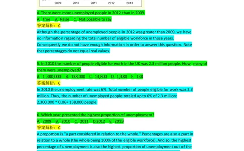 Numericalcomprehension_2025春招题库汇总_十大行测题库_2023年十大热门题库更新中_05、TalentQ汇总_TalentQ笔试题库英文_03、英文-解析版_numerical文字版