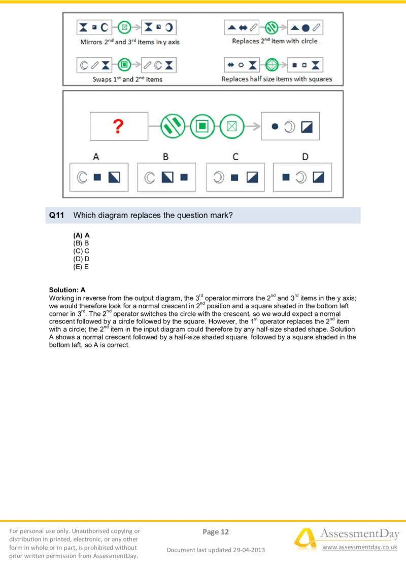 DiagrammaticReasoningTest2-Solutions_2025春招题库汇总_十大行测题库_2023年十大热门题库更新中_05、TalentQ汇总_TalentQ测试题（适合大多数外资银行以及其他企业）_DiagrammaticReasoningTests