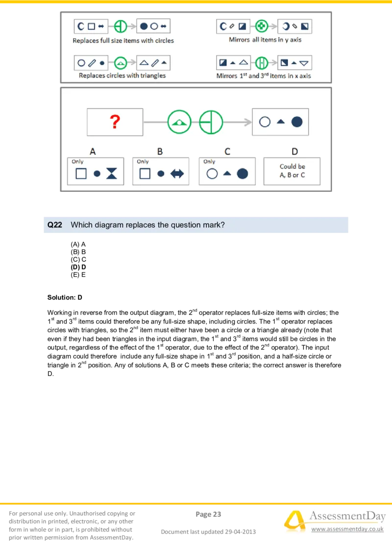 DiagrammaticReasoningTest2-Solutions_2025春招题库汇总_十大行测题库_2023年十大热门题库更新中_05、TalentQ汇总_TalentQ测试题（适合大多数外资银行以及其他企业）_DiagrammaticReasoningTests