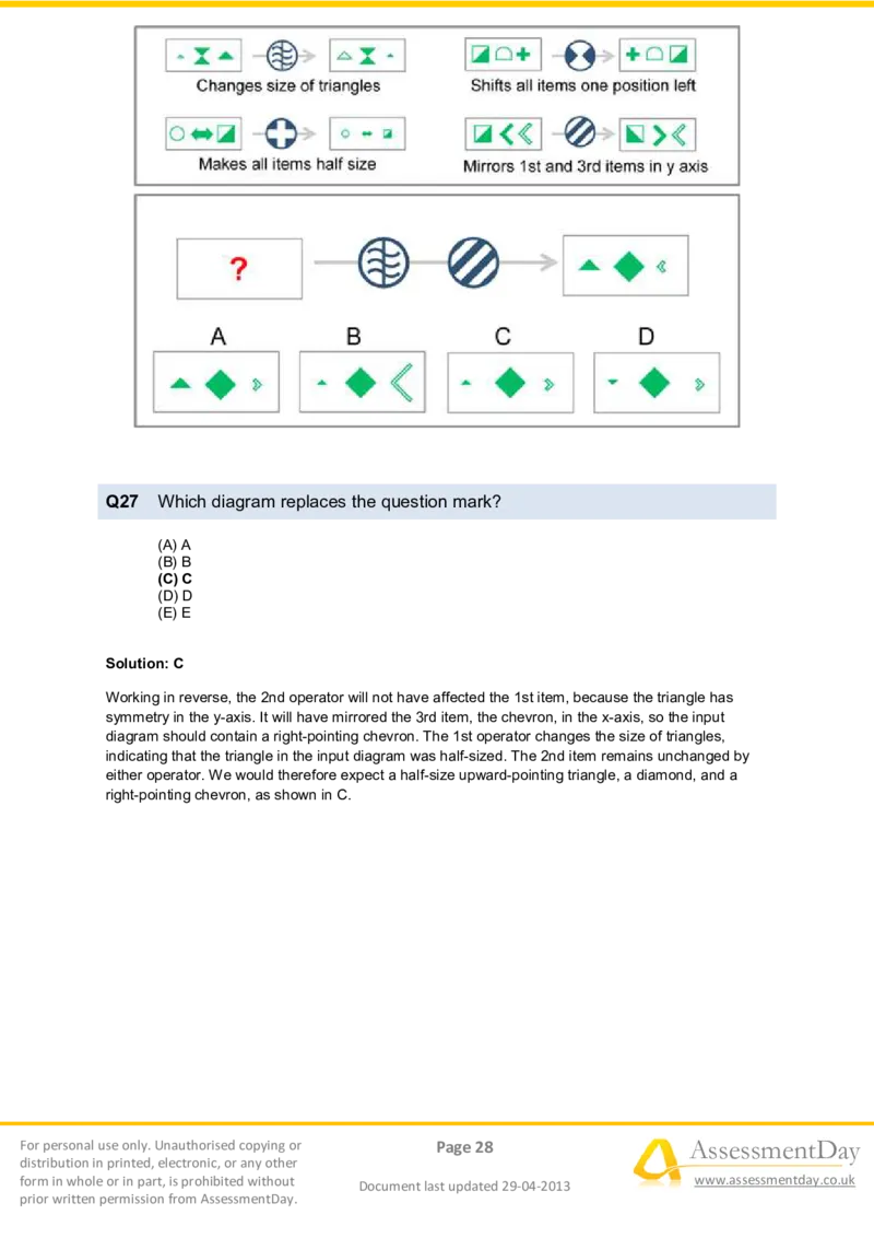 DiagrammaticReasoningTest2-Solutions_2025春招题库汇总_十大行测题库_2023年十大热门题库更新中_05、TalentQ汇总_TalentQ测试题（适合大多数外资银行以及其他企业）_DiagrammaticReasoningTests