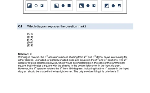 DiagrammaticReasoningTest2-Solutions_2025春招题库汇总_十大行测题库_2023年十大热门题库更新中_05、TalentQ汇总_TalentQ测试题（适合大多数外资银行以及其他企业）_DiagrammaticReasoningTests