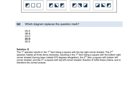 DiagrammaticReasoningTest2-Solutions_2025春招题库汇总_十大行测题库_2023年十大热门题库更新中_05、TalentQ汇总_TalentQ测试题（适合大多数外资银行以及其他企业）_DiagrammaticReasoningTests