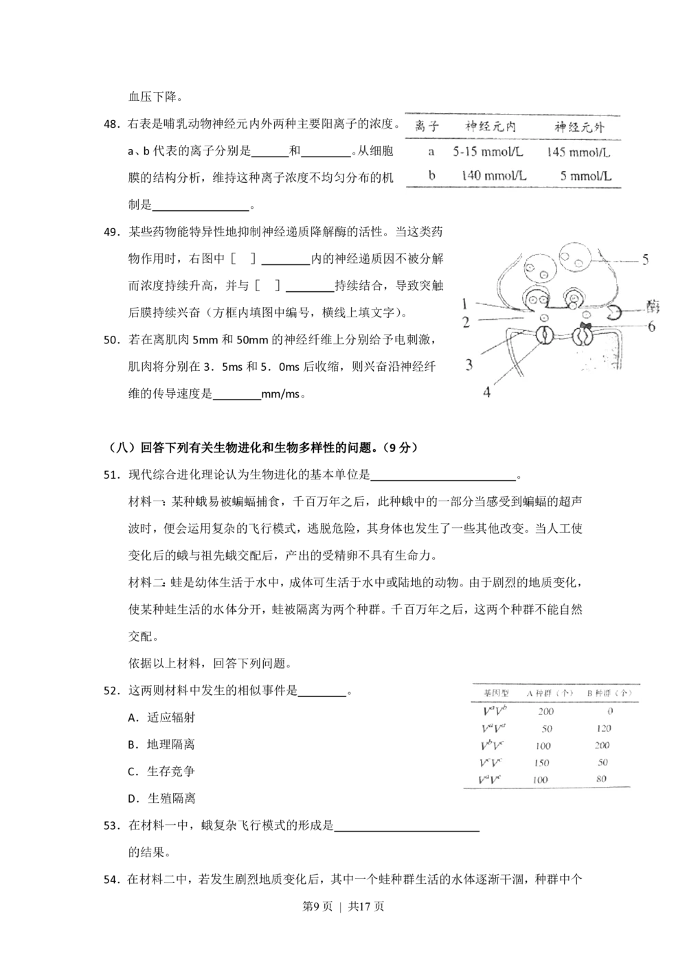 2011年高考生物试卷（上海）（解析卷）_生物历年高考真题_新&middot;PDF版2008-2025&middot;高考生物真题_生物（按省份分类）2008-2025_2008-2022&middot;（上海）生物高考真题