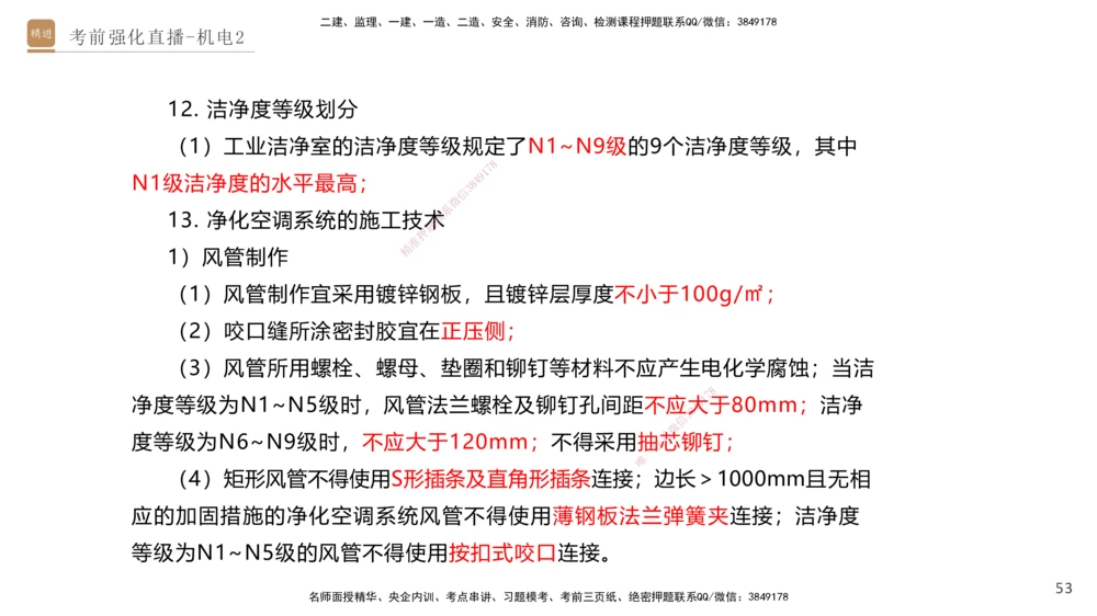 02.2025石莉-考前强化直播-机电实务2_2026年一级建造师_2026年一建机电_2025年一建机电SVIP_04-冲刺串讲✿考点强化✿小灶集训_53-机电《考前强化直播》石莉HX_讲义