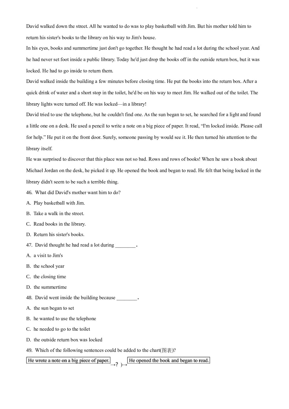 2017年河北省中考英语试题（解析版）_河北省历年中考真题_3.河北英语（08-25）