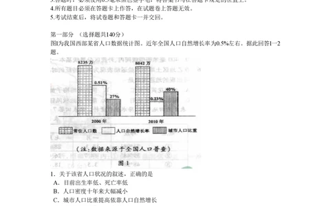 2011年高考地理试卷（四川）（空白卷）_地理历年高考真题_新&middot;PDF版2008-2025&middot;高考地理真题_地理（按省份分类）2008-2025_2008-2024&middot;（四川）地理高考真题