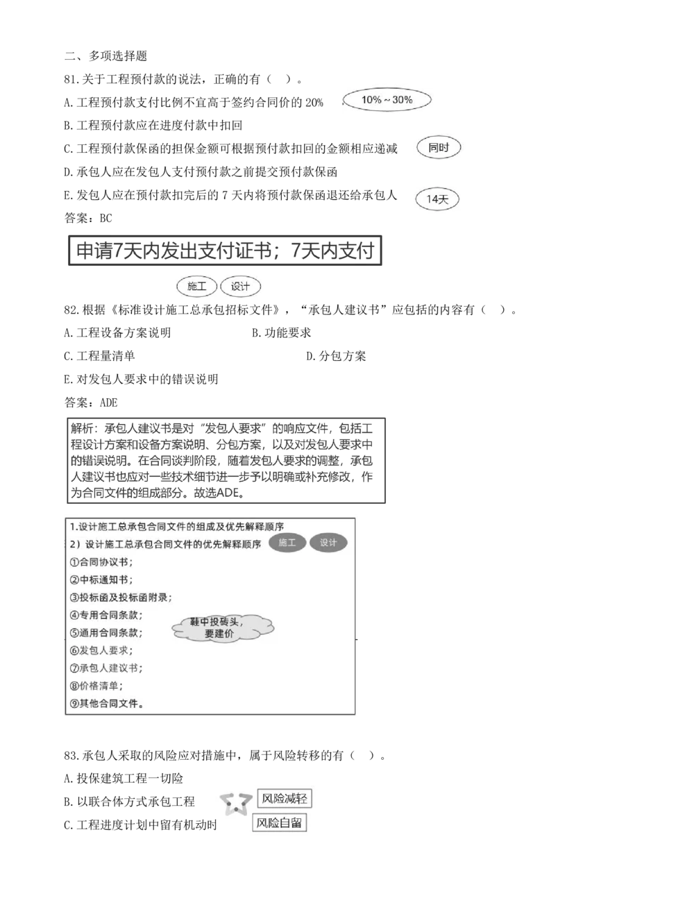 08.08-多项选择题81-87_2026年一级建造师_2026年一建管理_2025年一建管理SVIP_03-习题精析✿实战特训✿模考通关_28-管理《真题解析班》金月SMR