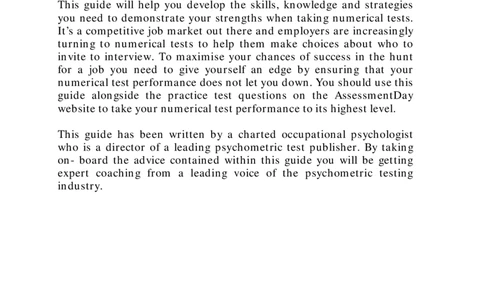 Numerical-Reasoning-Test-Guide_2025春招题库汇总_八大题库-1_04八大汇总_信永中和_专业题综合知识-参考_英文题_NumericalReasoningTests
