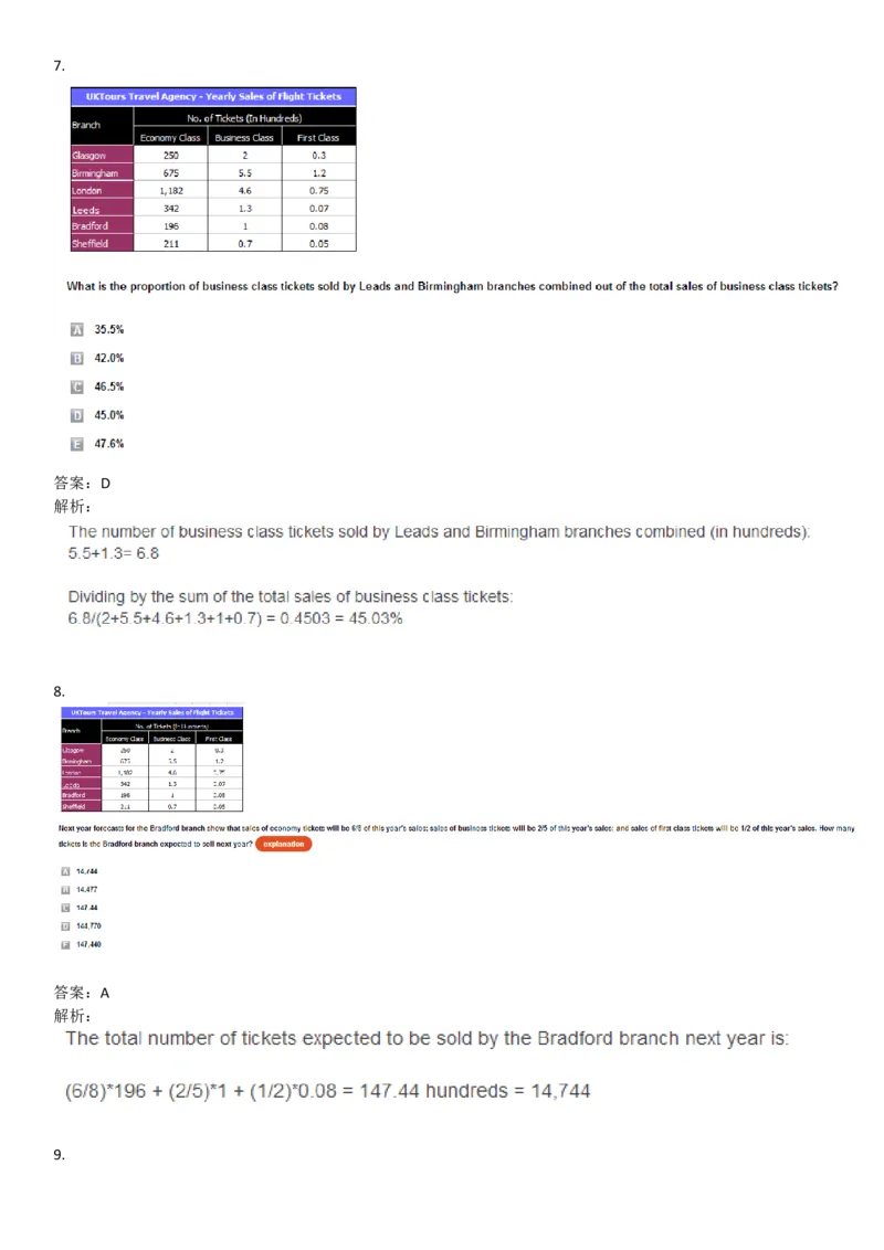 NumericalReasoning#06-18Q_2025春招题库汇总_快消题库-1_快消汇总_2023高露洁最新题库_CEBS－HL往年题库_NumericalReasoningTests(15)