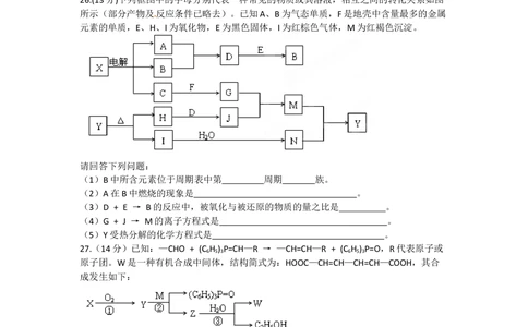2012年高考化学试卷（四川）（空白卷）_历年高考真题合集_化学历年高考真题_新&middot;Word版2008-2025&middot;高考化学真题_化学（按省份分类）2008-2025_2008-2024&middot;（四川）化学高考真题