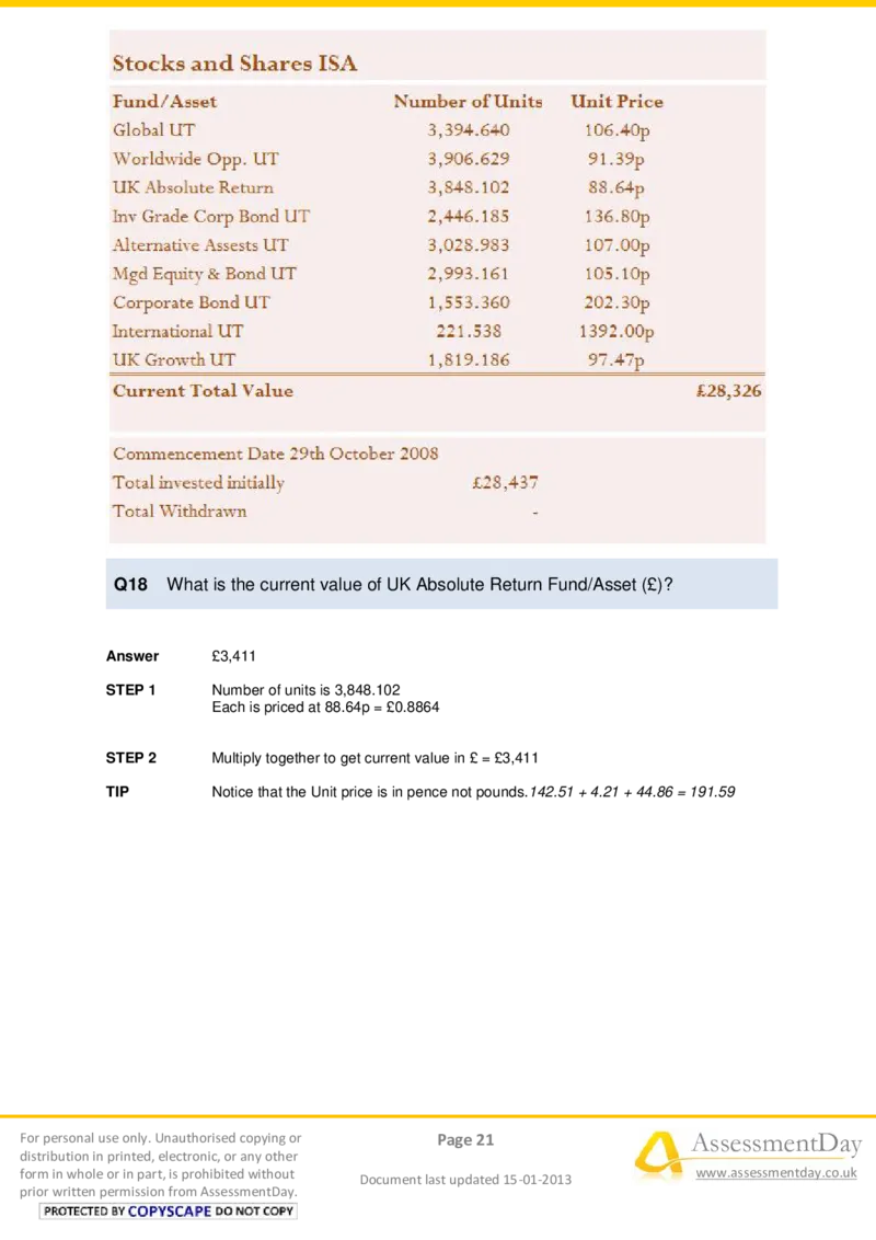 NumericalReasoningTest13-Solutions_2025春招题库汇总_八大题库-1_04八大汇总_信永中和_专业题综合知识-参考_英文题_NumericalReasoningTests