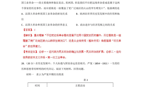 2012年高考历史试卷（山东）（解析卷）_历史历年高考真题_新&middot;PDF版2008-2025&middot;高考历史真题_历史（按省份分类）2008-2025_2008-2025&middot;（山东）历史高考真题