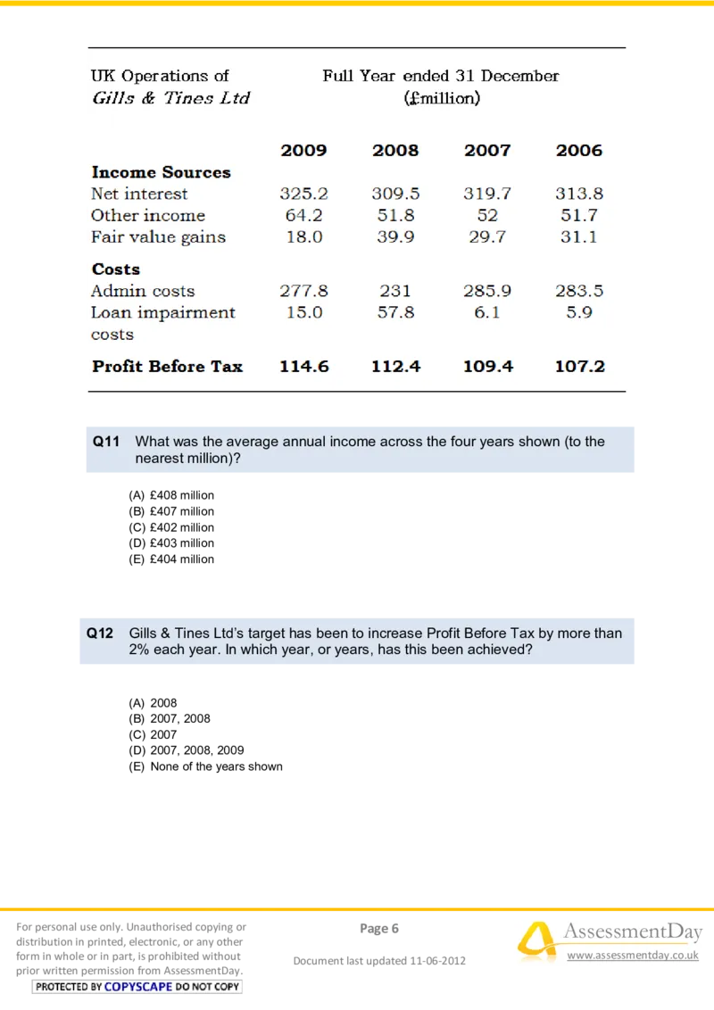 NumericalReasoningTest12-Questions_2025春招题库汇总_十大行测题库_2023年十大热门题库更新中_05、TalentQ汇总_TalentQ笔试题库中文_TalentQ（图文版-参考）_2选看通用测试题，适用于TalentQ（N多题）