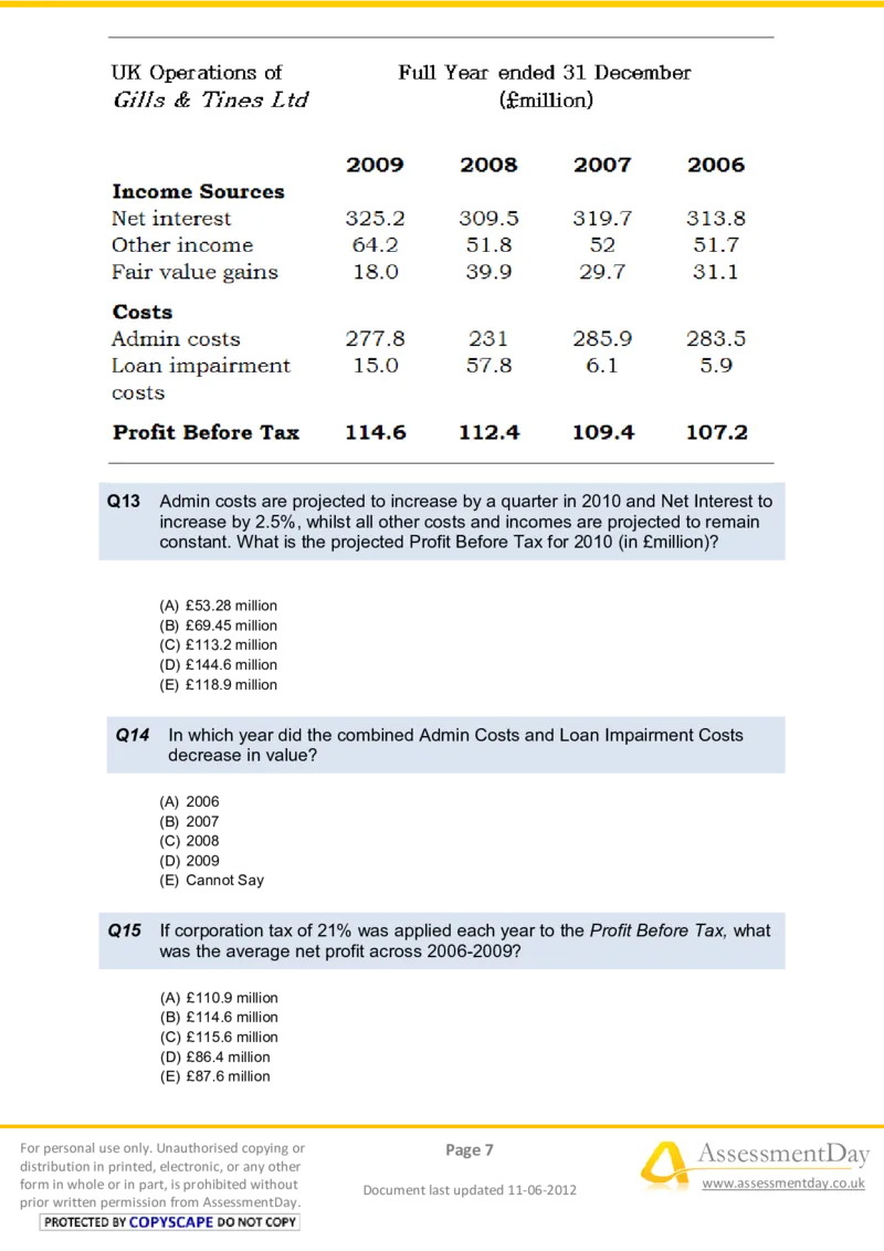 NumericalReasoningTest12-Questions_2025春招题库汇总_十大行测题库_2023年十大热门题库更新中_05、TalentQ汇总_TalentQ笔试题库中文_TalentQ（图文版-参考）_2选看通用测试题，适用于TalentQ（N多题）