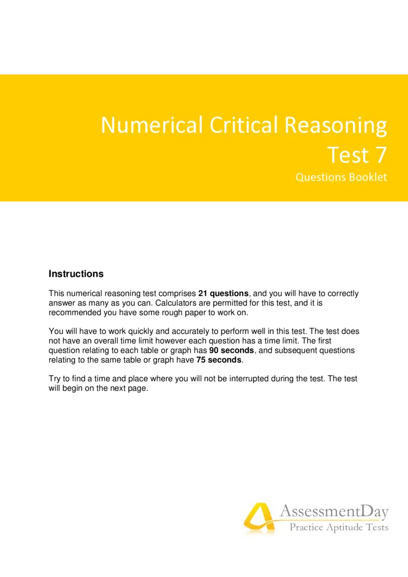 NumericalCriticalReasoningTest7-Questions_2025春招题库汇总_十大行测题库_2023年十大热门题库更新中_05、TalentQ汇总_TalentQ测试题（适合大多数外资银行以及其他企业）_NumericalReasoning