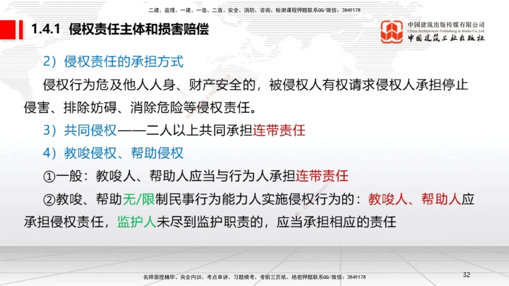 04节：1.3.1著作权制度～1.4.3建筑物和物件损害责任（12.22）_2026年一级建造师_2026年一建法规_2026年一建法规SVIP_02-基础精讲✿高端面授✿深度强化_讲义_670