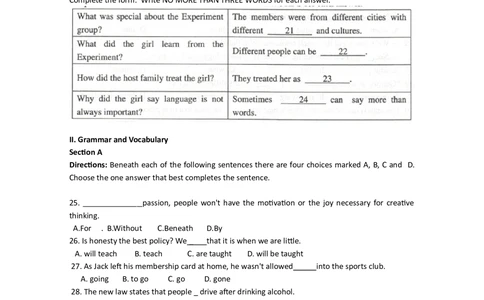 2012年高考英语试卷（上海）（秋考）（空白卷）_英语历年高考真题_新&middot;Word版2008-2025&middot;高考英语真题_英语（按省份分类）2008-2025_2008-2023&middot;（上海）英语高考真题
