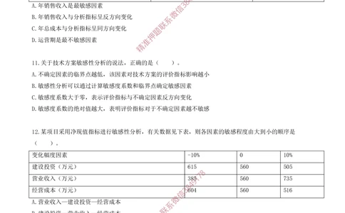 07.07-第三章-不确定性分析（二）_2026年一级建造师_2026年一建经济_2025年一建经济SVIP_03-习题精析✿实战特训✿模考通关_40-经济《金点题课程》蔺飞飞SMR
