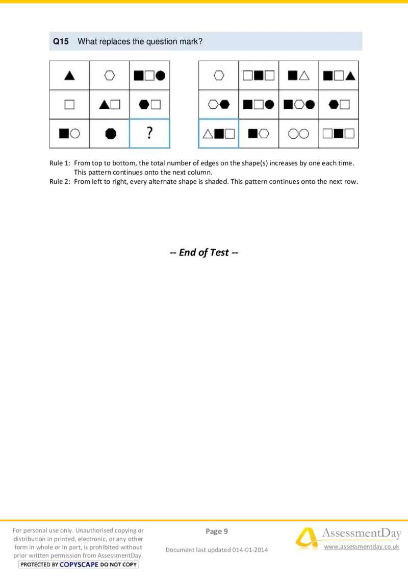 LogicalReasoningTest1-Solutions_2025春招题库汇总_八大题库-1_04八大汇总_信永中和_专业题综合知识-参考_英文题_LogicalReasoningTests
