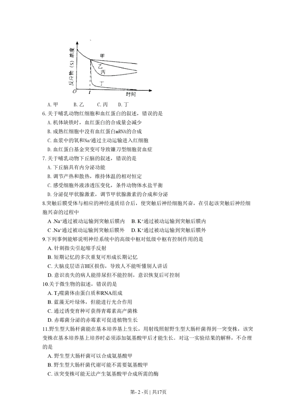 2011年高考生物试卷（海南）（解析卷）_生物历年高考真题_新&middot;PDF版2008-2025&middot;高考生物真题_生物（按年份分类）2008-2025_2011&middot;高考生物真题