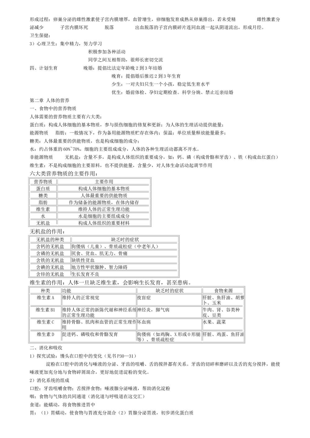 00初中生物知识点归纳汇总_河北省历年中考真题_6.河北生物（22-25）缺23_99