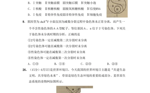2011年高考生物试卷（山东）（解析卷）_生物历年高考真题_新&middot;PDF版2008-2025&middot;高考生物真题_生物（按试卷类型分类）2008-2025_自主命题卷&middot;生物（2008-2025）