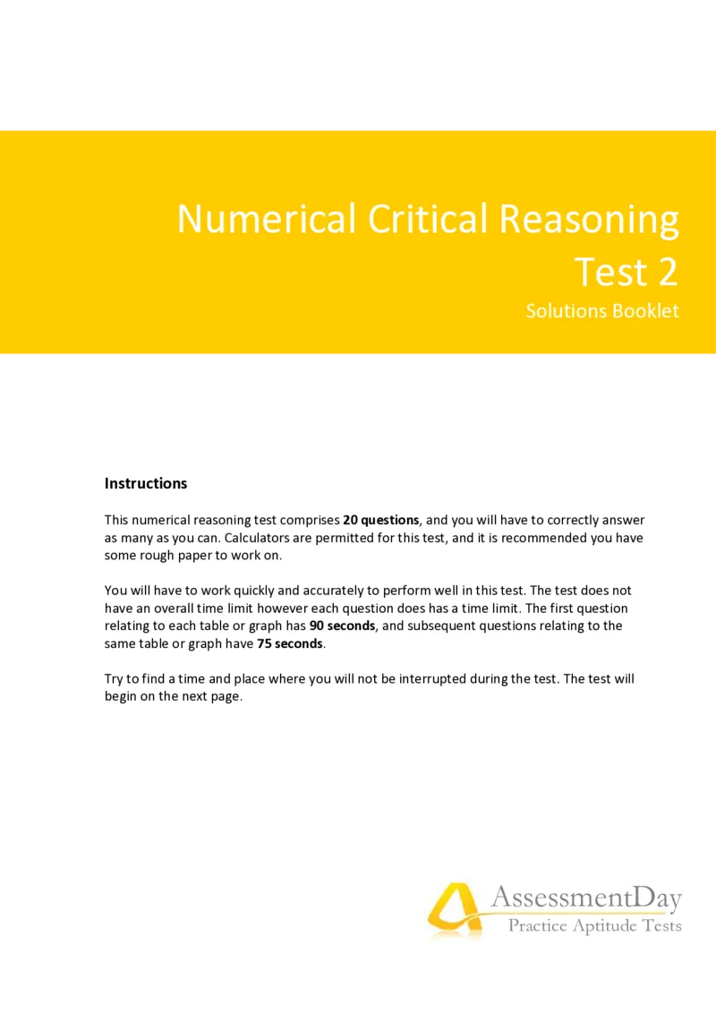 NumericalCriticalReasoningTest2-Solutions_2025春招题库汇总_十大行测题库_2023年十大热门题库更新中_05、TalentQ汇总_TalentQ测试题（适合大多数外资银行以及其他企业）_NumericalReasoning